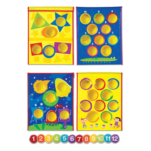 Learning Resources Smart Toss Colors, Shapes & Numbers Bean Bag Tossing Game 1047 - main
